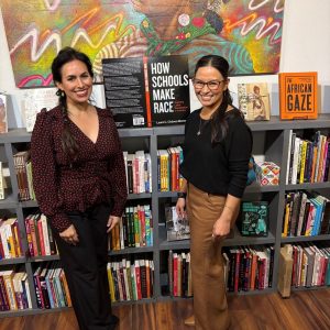 Laura C. Chávez-Moreno with Prof. Claudia Cervantes-Soon | Palabras Bilingual Bookstore in Phoenix