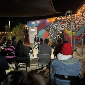 Laura C. Chávez-Moreno with Prof. Claudia Cervantes-Soon | Palabras Bilingual Bookstore in Phoenix
