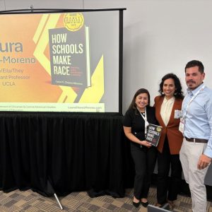 Laura Chávez-Moreno with Karla Lomeli Marco Murillo - AERA Denver