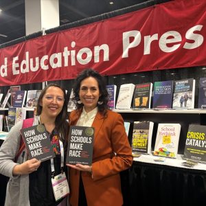 Laura Chávez-Moreno with Maria Eugenia Rojas - AERA Denver
