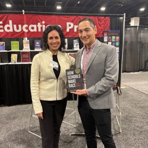 Laura Chávez-Moreno with Marc Guerrero -AERA Denver