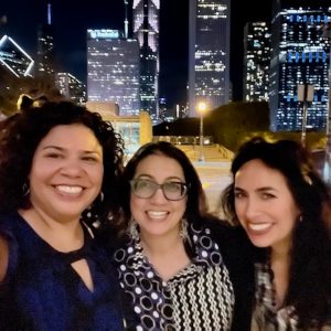 Laura C. Chávez-Moreno with Rosa Jimenez and Monisha Bajaj | 2023 AERA