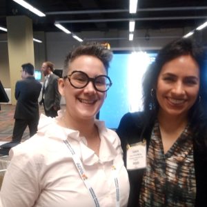 Laura C. Chávez-Moreno with Ericka Staufert-Reyes | 2023 AERA