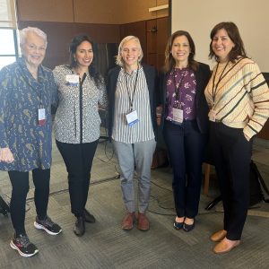 Laura C. Chávez-Moreno with Sonia Nieto, Emma Gargroetzi, Rachelle Kuehl, and Nicole Mirra | 2023 NAEd Spencer Retreat