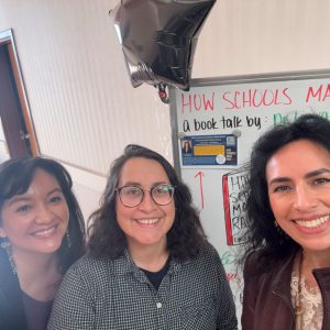 Laura C. Chávez-Moreno with Renee White-Eyes and Lauren Contreras